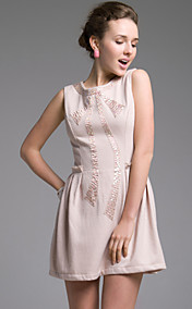 ts vestido de lã frisada mistura