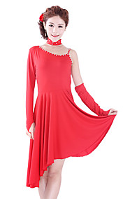 ballroom dancewear polyester latin dans jurk voor dames