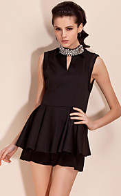 ts gioielli decorazione colletto ruffle camicetta camicia