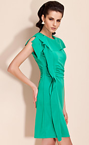 ts robe irrégulière gaine volant collier
