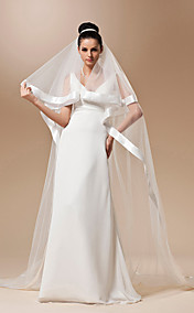two-tier tule kathedraal sluier (meer kleuren)