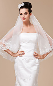 Marvelous 1 Layer Fingertip Length Wedding Veil