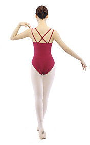 dancewear bomull / spandex ballett krysser tilbake doble stropper camisole leotard for damene