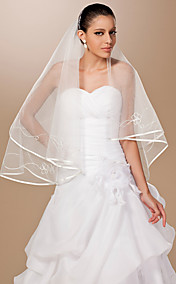 1 Layer Fingertip Length Wedding Veil