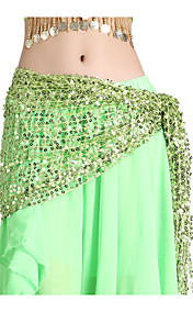 prestaties dancewear chiffon met pailletten buikdans riem voor dames meer kleuren