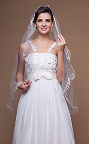 One-tier Elbow Wedding Veils With Cut Edge (More Colors)