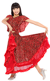 Prestatie Dancewear Velvet Modern Dance Outfits voor dames