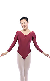 dancewear polyester / spandex ballett langermet leotard for damene