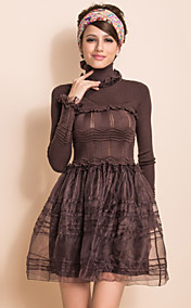 ts millésime tricot col haut robe de bal en organza haut
