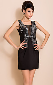 TS VINTAGE High End Handmade Beads Slim Vest Dress