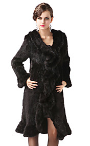 Langærmet Sjal Mink Fur Casual / Parti Coat (Flere farver)