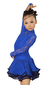 Performance Dancewear Chiffon with Lace Dance Dress For Children