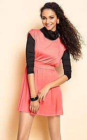 TS Two Pieces Like High Neck Jersey Dress