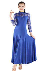Viscosa dancewear con el cordón del vestido de baile latino para damas