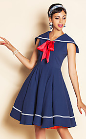 TS VINTAGE Sailor Collar Bow Tie Dress