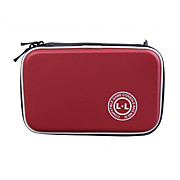  Hard Protective Carry Pouch + Carabiner Clip for Nintendo DSi XL (Red)