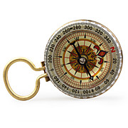  Vintage Compass with Keychain