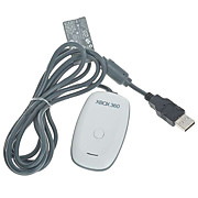  Xbox 360 Wireless Control Gaming Receiver for PC (White + Grey)