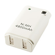  4800mAh USB Rechargeable Battery Pack with USB Charging Cable for XBox 360 Controllers