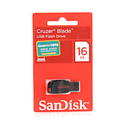  16GB SanDisk Cruzer Blade USB Flash Drive (Black)