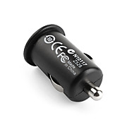  1000mA mini-carro de carregamento USB adaptador para o iPhone 4 preto (5v-1a)