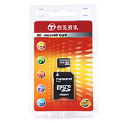  4GB Transcend MicroSD Memory Card and MicroSD Adapter