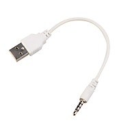  USB 2.0 to 3.5mm Jack Data Sync Cable for mp3 mp4
