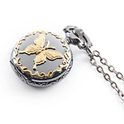  Butterfly Effect Antique Pocket Watch Necklace