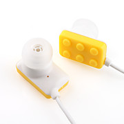  Écouteur de 3.5mm à la mode! mignon! colorée! la musique!