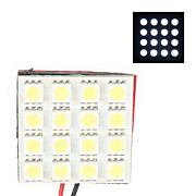  White 16 LED Dome Lights Bulbs Lamps 30 x 30 Board