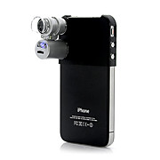  60X Magnification Mini Digital Microscope with LED Head Light and UV Light for iPhone 4