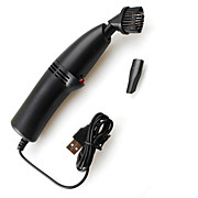  USB Powered Mini Turbo Vacuum Cleaner with Brush and Illumination LED for Notebook