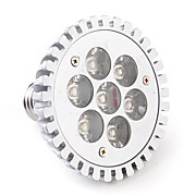  E27 7W PAR30 7*1W Warm White 630-680Lumen  Light Bulb (85-265V)