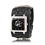  Leather Band Quartz Wrist Watch For Men