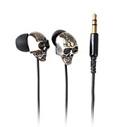  Special Stylish Skull Earphones 1.2m Cord 3.5mm (Black)