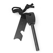  Wilderness Survival Fire Sparkle Flint + Opener + Sawtooth + Map Rangefinder