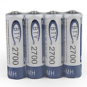  1.2V 2700mAh Rechargeable AA Ni-MH Battery
