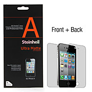  ultra mate écran protecteur anti empreinte digitale pour iPhone 4, 4s (avant & arrière)