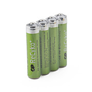  GP ReCyko+ 820mAh 1.2V Ni-MH Rechargeable AAA Batteries (4-Pack)