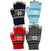  Fashionable Snowflake Touch Screen Gloves for iPhone and iPad
