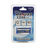  1250mAh 1.2V Ni-MH Rechargeable Battery (2 x AAA)