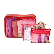  Practical Transparent Storage Bags (3 Pcs, Assorted Colors)