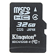  32Go Kingston carte mémoire microSDHC (classe 4)