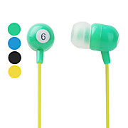  Pool Ball Style In-Ear Earphones (Assorted Colors)