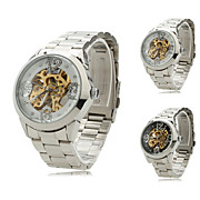  Women's Alloy Analog Mechanical Wrist Watch 9261 (Silver)