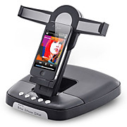  support pliable et haut-parleurs pour iPad, iPhone et iPod (noir)
