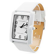  Unisex PU Analog Quartz Wrist Watch gz1226 (White)