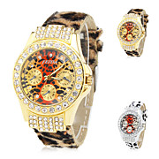  femmes brillamment pu analogique montre-bracelet à quartz (couleurs assorties)