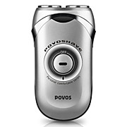  POVOS USB Charging Dual Blade Rotary Shaver (Sliver)