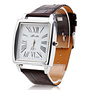  Pair of PU Analog Quartz Couple Watches A628 gz0009019 (Brown)